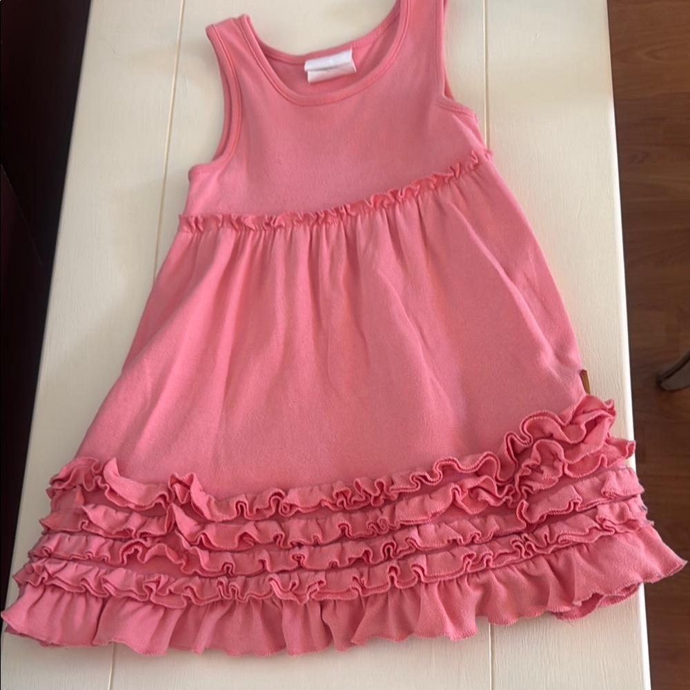 Charming Pink Ruffle Dress for Kids Millie Jay Boutique 3T